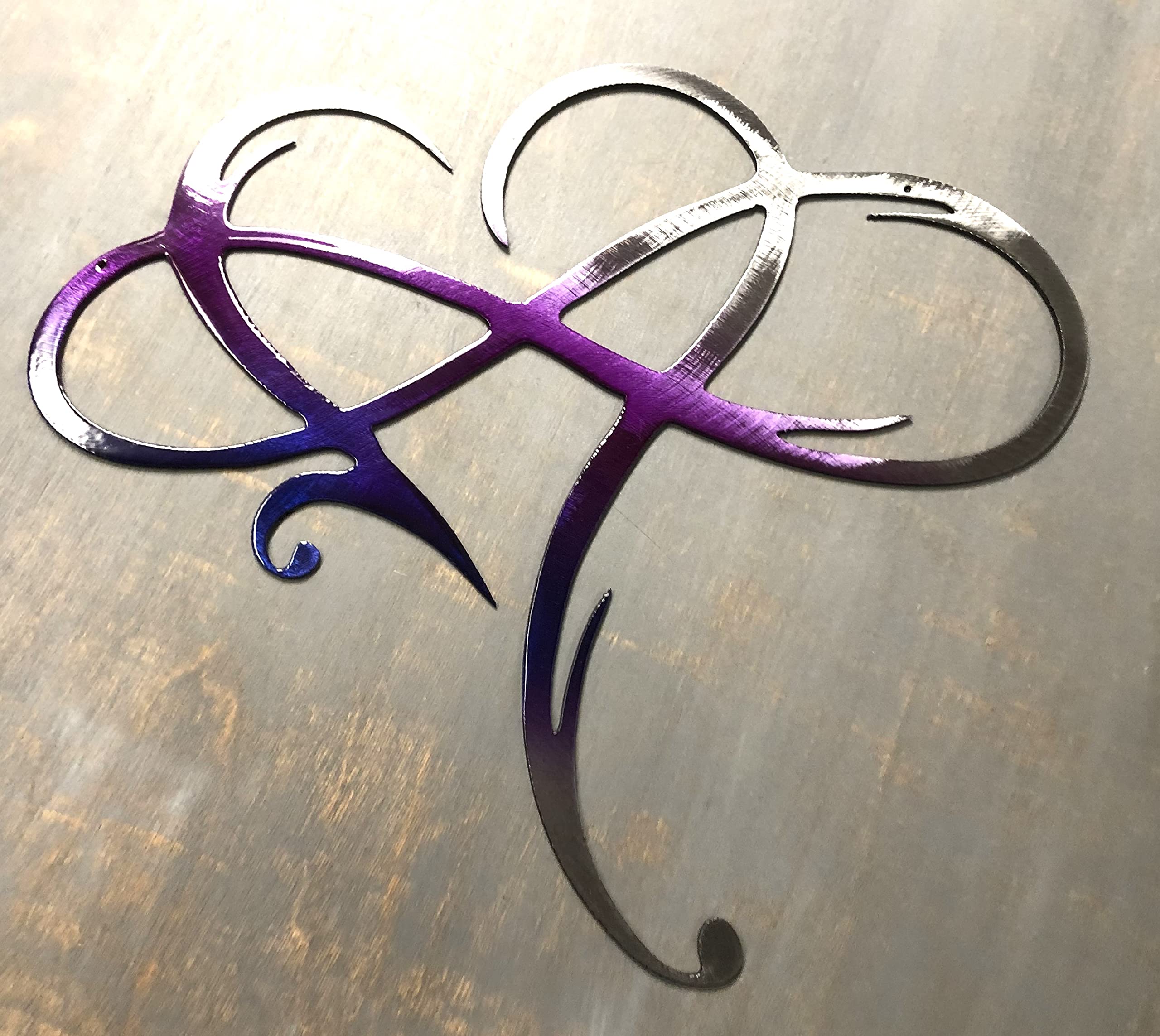 Infinity Heart Metal Wall Art -Always & Forever Infinity