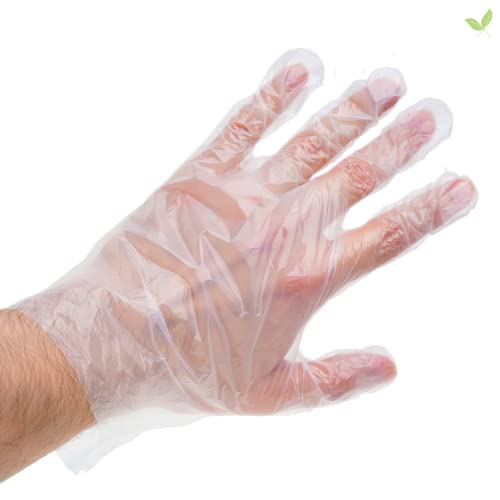 Stuff4Homes Clear Disposable Gloves, Ideal for Cooking, Food Handling and Kitchen Service, Medium Pack of 100