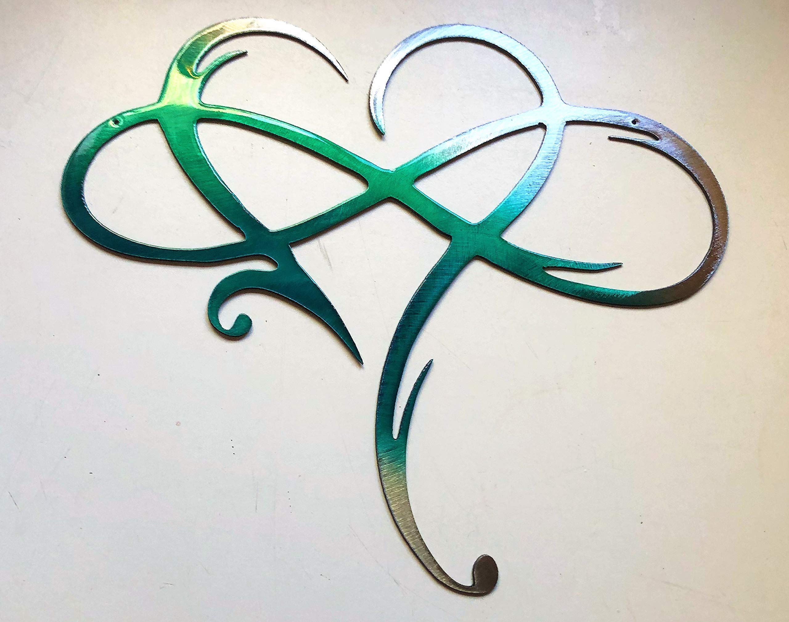 Infinity Heart Metal Wall Art -Always & Forever Infinity