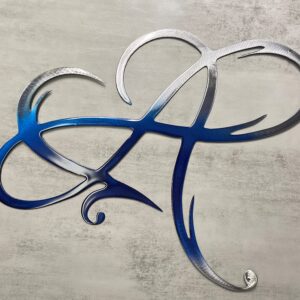 Infinity Heart Metal Wall Art -Always & Forever Infinity