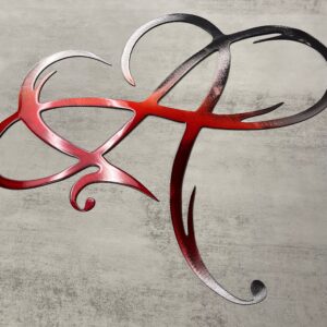 Infinity Heart Metal Wall Art -Always & Forever Infinity