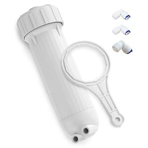 Membrane Solutions 3012 RO Membrane Housing Kit, Universal for Semi Commercial 200/300/400 GPD Reverse Osmosis Water Filter Systems, RO Filter Housing Wrench Fittings Set