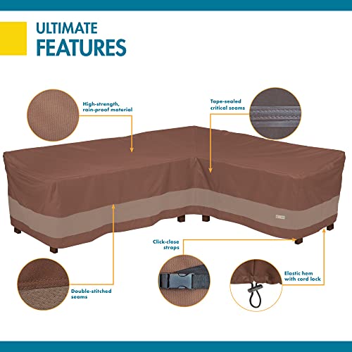 Duck Covers Classic Accessories Ultimate Waterproof Patio Right-Facing Sectional Lounge Set Cover, 104 Inch