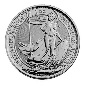 2018 Great Britain Silver Britannia 1 oz .999 BU £2 Brilliant Uncirculated