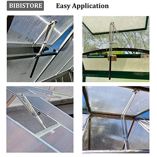 BIBISTORE Solar Heat Sensitive Automatic Greenhouse Window Opener Hothouse Vent Openers Auto Vent Kit Greenhouse Accessories-(Two Springs,Lifts 15.4 Lbs)