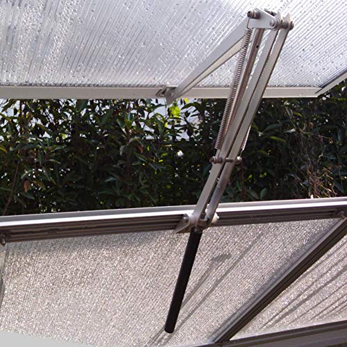BIBISTORE Solar Heat Sensitive Automatic Greenhouse Window Opener Hothouse Vent Openers Auto Vent Kit Greenhouse Accessories-(Two Springs,Lifts 15.4 Lbs)