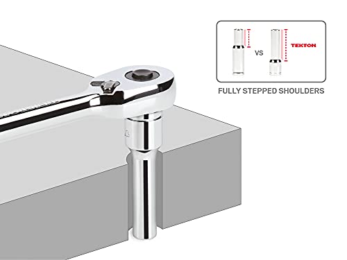 TEKTON 1/2 Inch Drive 6-Point Socket and Ratchet Set, 83-Piece (3/8 - 1-5/16 in., 10-32 mm) | SKT25302