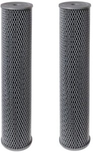 pentek ncp-20bb pleated carbon-impregnated polyester filter cartridge, 20" x 4-1/2", 10 microns (pack of 2)