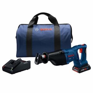 bosch crs180-b15 18v 1-1/8 in. d-handle reciprocating saw kit with (1) core18v 4 ah advanced power battery