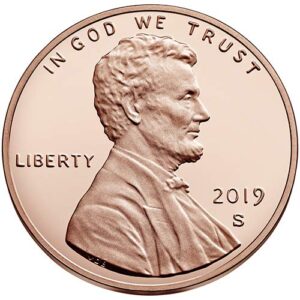 2019 s proof lincoln shield cent choice uncirculated us mint