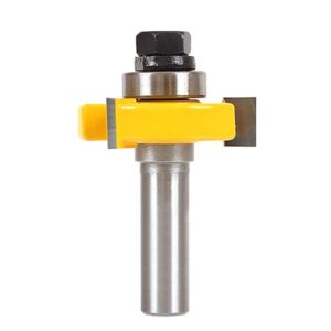 Yakamoz 1/2 Inch Shank Adjustable Tongue and Groove Router Bit Set 1-1/2" Stock Woodworking Cutting Milling Tools