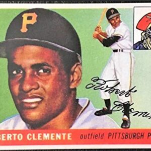 ROBERTO CLEMENTE HOF 1955 Topps Rookie RC #164 Pittsburgh Pirates REPRINT - Baseball Card