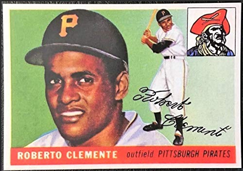 ROBERTO CLEMENTE HOF 1955 Topps Rookie RC #164 Pittsburgh Pirates REPRINT - Baseball Card