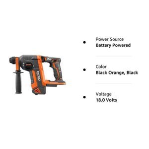 Rigid R86711B OCTANE 18-Volt Cordless Brushless 1 inch SDS-Plus Rotary Hammer (Tool Only)