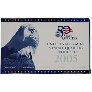 2005 S U.S. Mint Proof State Quarter Set - 5 Coins - OGP Original Government Packaging Superb Gem Uncirculated