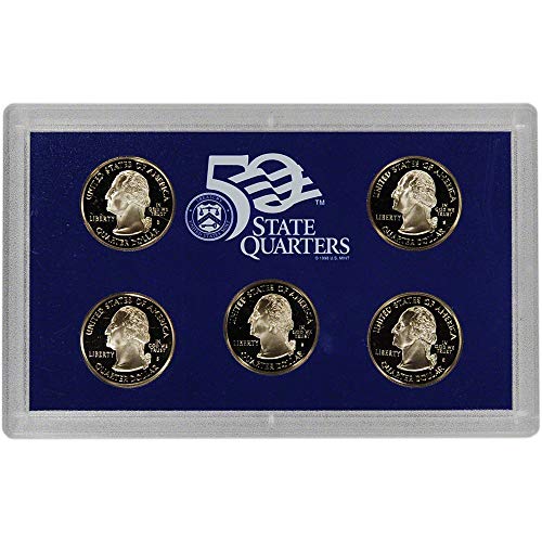 2005 S U.S. Mint Proof State Quarter Set - 5 Coins - OGP Original Government Packaging Superb Gem Uncirculated