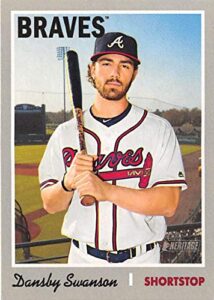 2019 topps heritage #316 dansby swanson atlanta braves nm-mt mlb baseball