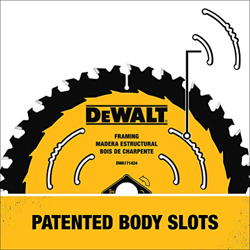 DEWALT Circular Saw Blade, 7 1/4 Inch, 24 Tooth, Wood Cutting (DWA171424)