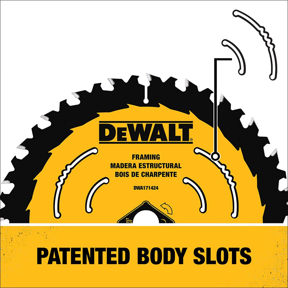 DEWALT Circular Saw Blade, 6 1/2 Inch, 24 Tooth, Framing (DWA161224)