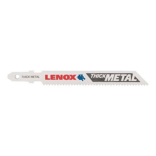 Lenox Tools 1991560 T-Shank Thick Metal Cutting Jig Saw Blade, 3 5/8" x 3/8" 14 TPI, 5 Pack