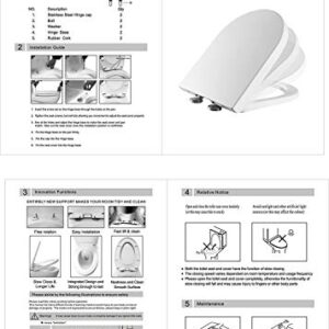 UF Toilet Seat for HOROW HWMT-8733 Compact Toilet