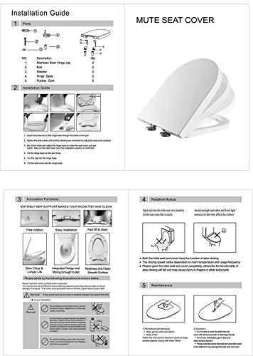 UF Toilet Seat for HOROW HWMT-8733 Compact Toilet