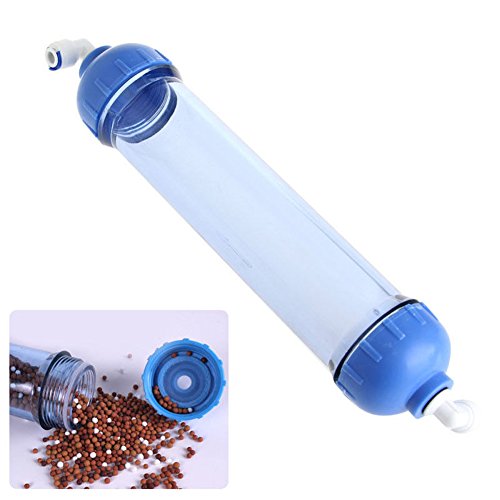 DYEY Replacement Water Filter Housing Fill Shell Filter Tube Transparent Reverse Osmosis,Two Open Ends, Refillable Inline Filter Reverse Osmosis(1 Pack)