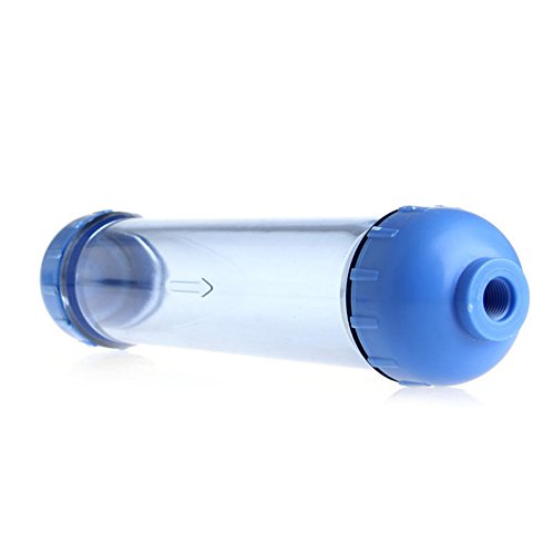 DYEY Replacement Water Filter Housing Fill Shell Filter Tube Transparent Reverse Osmosis,Two Open Ends, Refillable Inline Filter Reverse Osmosis(1 Pack)