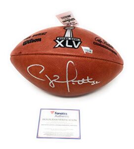 clay matthews green bay packers signed autograph nfl authentic duke super bowl xlv nfl football fanatics authentic certified