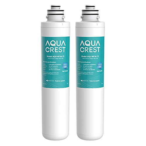 AQUACREST 750R Drinking Water Filter, Replacement for Culligan 750R Level 1 (Pack of 2), Model No.WF36-75, Package May Vary