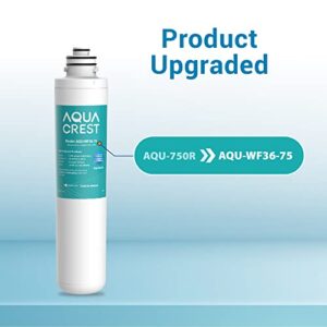 AQUACREST 750R Drinking Water Filter, Replacement for Culligan 750R Level 1 (Pack of 2), Model No.WF36-75, Package May Vary