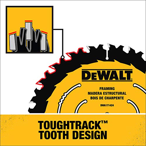 DEWALT Circular Saw Blade, 7 1/4 Inch, 24 Tooth, Wood Cutting, 3 Pack (DWA1714243)