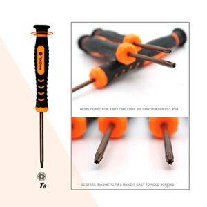 T8 Torx Screwdriver,TECKMAN TR8 Torx Security Screwdriver for Macbook,HDD,PS3,PS4,Xbox one and Xbox 360 Controllers Repair