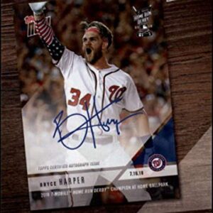 2019 Topps 2018 Topps Now Review Baseball #TN-6 Bryce Harper Official MLB Trading Card By Topps