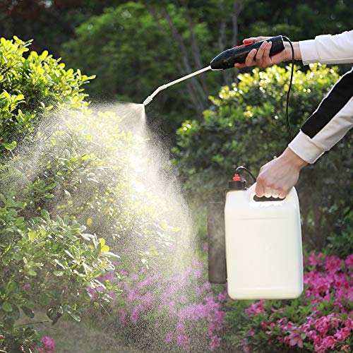 Battery Operated Versatile and Multi-Purpose Foldable Power Sprayer with Holster Easily attaching to Most Available Gallon Jugs Having 38-SP400 Neck for Gardening,Cleaning and Disinfecting