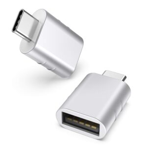 syntech usb c to usb adapter(2 pack), usb-c male to usb 3.0 female adapter compatible with iphone 15 pro max macbook pro air 2023 ipad mini pro surface pro and other type c or thunderbolt 4/3 devices