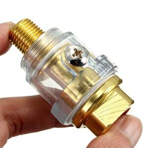 Beduan Automatic Mini In- Line Oiler, 1/4" NPT,Oil Lubricator for Air Compression