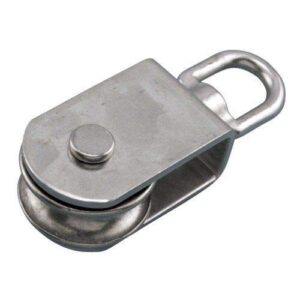 marinenow 316 stainless steel square pulley block 3/8" rope x 2" 50mm marine