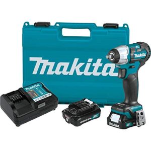 makita wt05r1 12v max cxt® lithium-ion brushless cordless 3/8" sq. drive impact wrench kit (2.0ah)