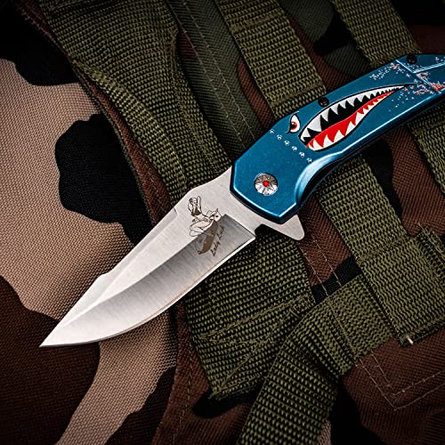 MTECH USA MT-A1129BL Spring Assisted Knife, Blue