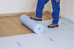 koruser temporary floor protection 36’’ x 100’ - anti slip, easily applied save your time - 100% paint proof – reusable material,coverage of 300 sqft!