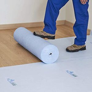 KORUSER Temporary Floor Protection 36’’ x 100’ - Anti Slip, Easily Applied Save Your Time - 100% Paint Proof – Reusable Material,Coverage of 300 sqft!