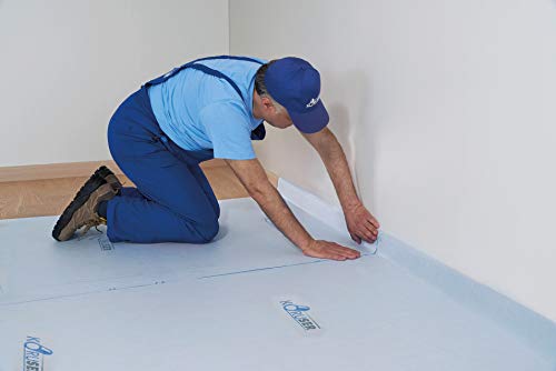 KORUSER Temporary Floor Protection 36’’ x 100’ - Anti Slip, Easily Applied Save Your Time - 100% Paint Proof – Reusable Material,Coverage of 300 sqft!