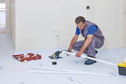 KORUSER Temporary Floor Protection 36’’ x 100’ - Anti Slip, Easily Applied Save Your Time - 100% Paint Proof – Reusable Material,Coverage of 300 sqft!