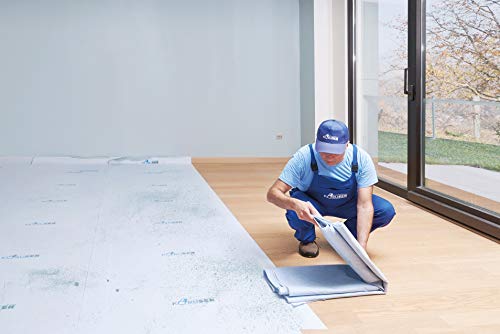 KORUSER Temporary Floor Protection 36’’ x 100’ - Anti Slip, Easily Applied Save Your Time - 100% Paint Proof – Reusable Material,Coverage of 300 sqft!