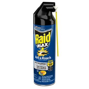 Raid Max Ant & Roach Killer Aerosol 14 oz, Pack of 4