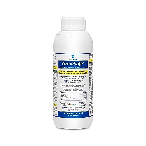 AgroMagen, GrowSafe Bio-Pesticide, Organic Natural Miticide, Fungicide and Insecticide, (33.8 fl.oz.)