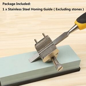 Baitaihem Stainless Steel Honing Guide, Fits Planer Width 1.4" To 3.1", Chisel Blades Width 0.35" To 2.1"