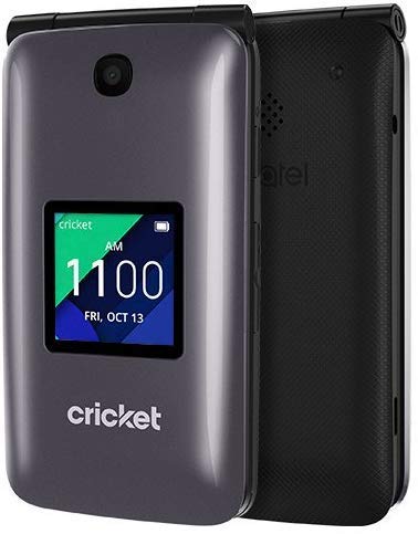 Alcatel QUICKFLIP 4044C | 4G LTE | HD Voice FlipPhone | Cricket Unlocked for T-Mobile & AT&T, Grey, 4GB