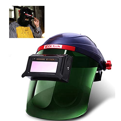 Welding Helmet, Auto Darkening Welding Face Shield, Solar Powered Welder Protective Gear for Arc Tig Mig CT TIG KR, 10 Protective Sheet Inlcuded